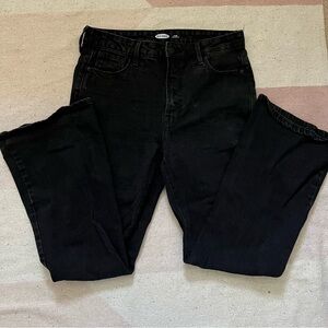 black high waisted flare jeans from old navy